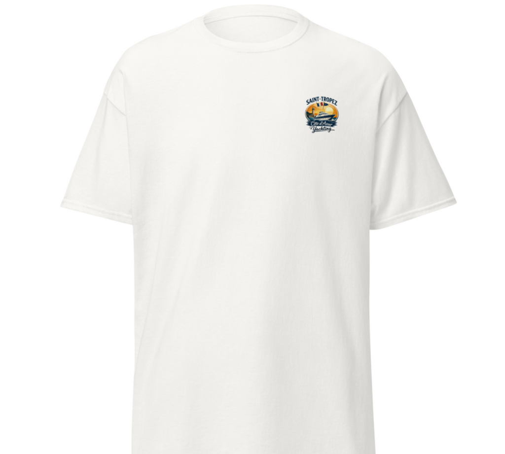 T-shirt Blanc “Rolex Supercars Yachts Blondes”