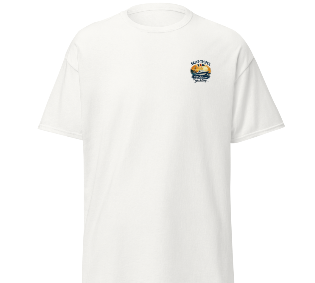 T-shirt Blanc “Rolex Supercars Yachts Blondes”